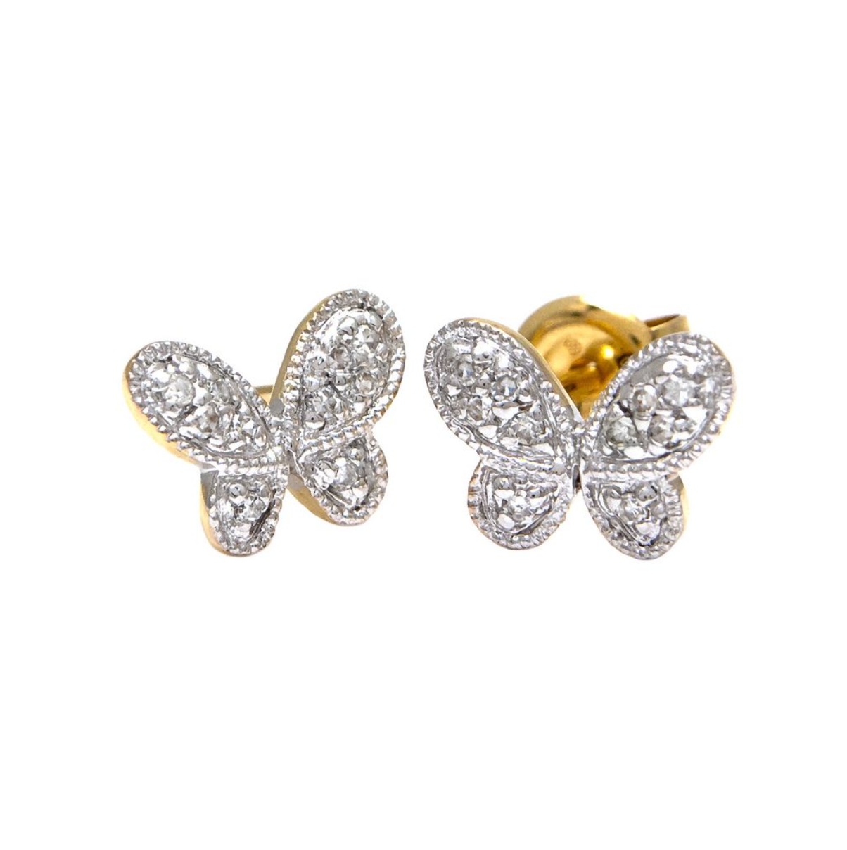 Earring - Diamond "Butterfly" - 14k