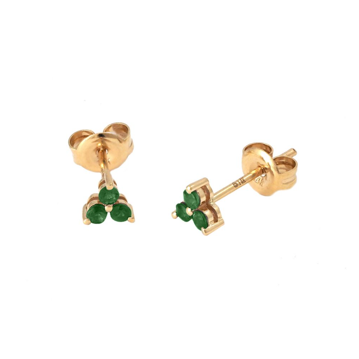 Earring Emerald - 14k